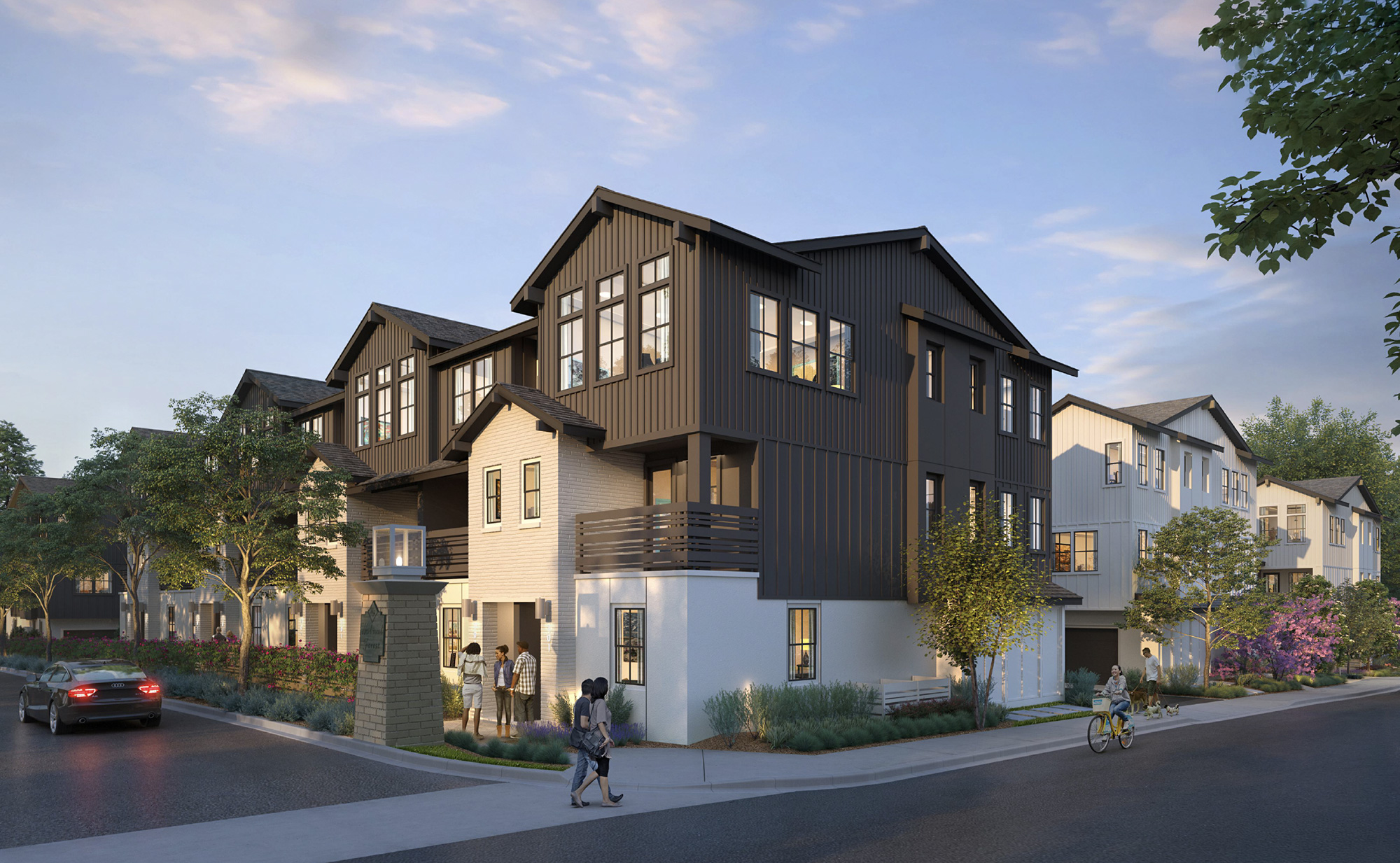 The Lanes townhomes in Downtown Danville