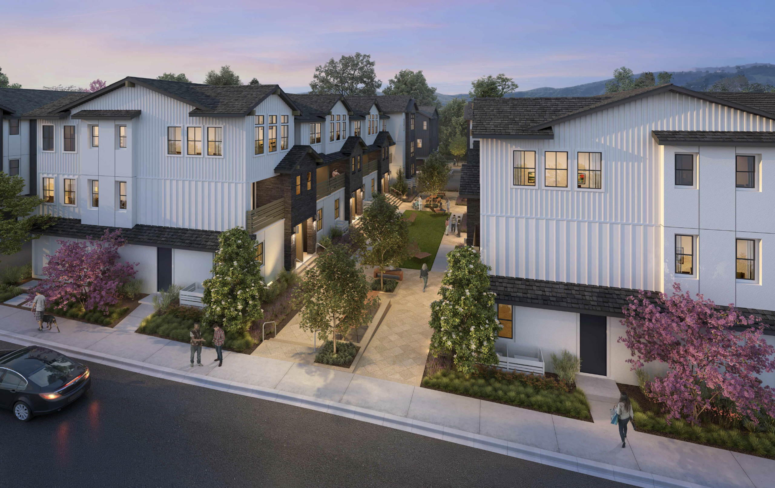 The Lanes townhomes in Downtown Danville
